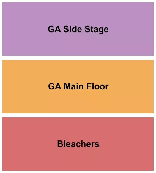 THE CRESCENT BALLROOM PHOENIX BLEACHERS GA FLOOR SIDE STAGE Seating Map Seating Chart