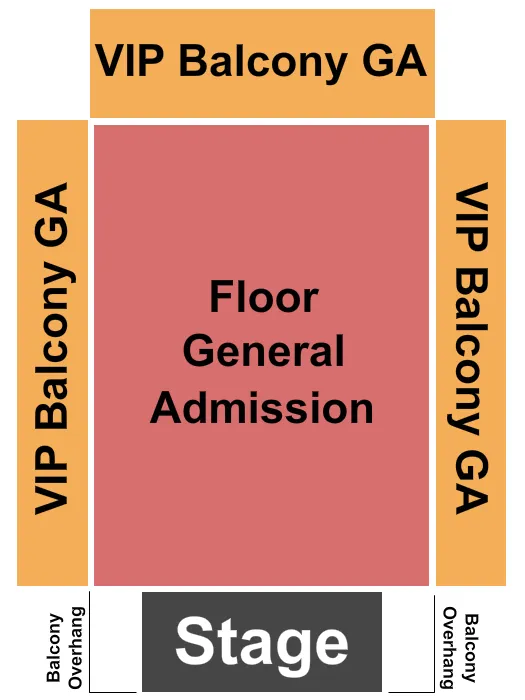  GA VIP Seating Map Seating Chart