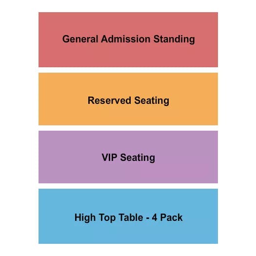  GA RESERVED VIP Seating Map Seating Chart