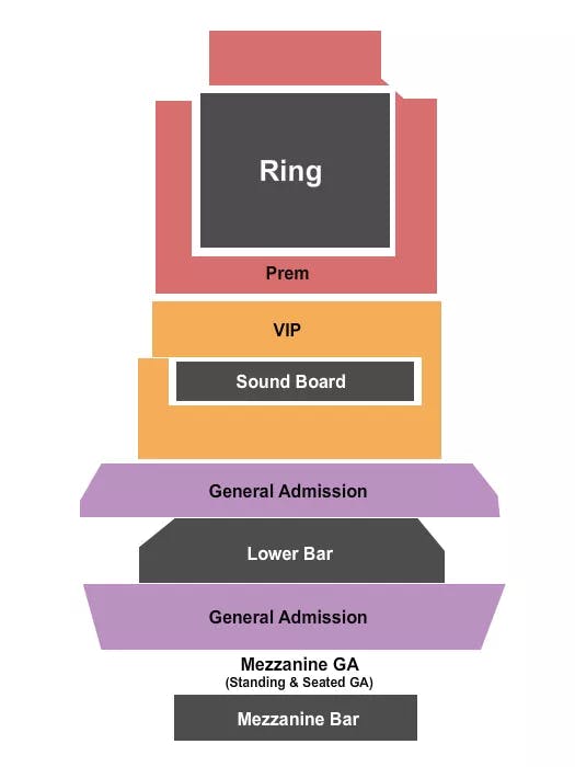 THE EL REY THEATER NM BOXING Seating Map Seating Chart