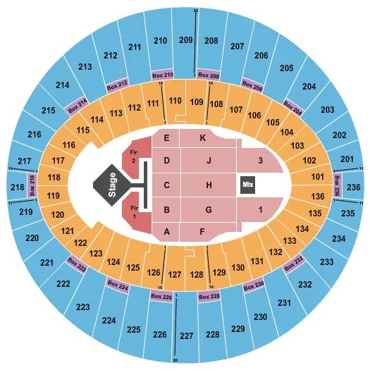  WIZKID Seating Map Seating Chart