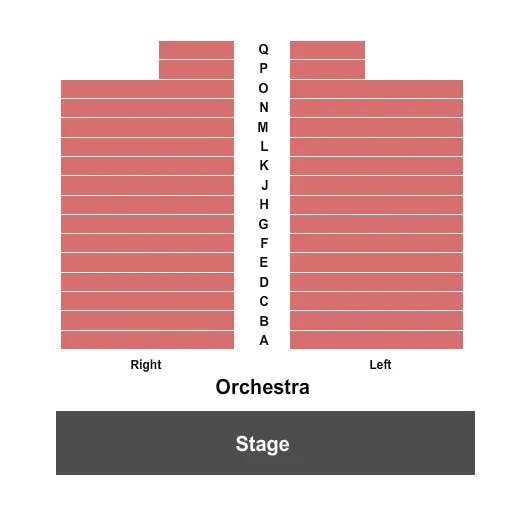  END STAGE Seating Map Seating Chart