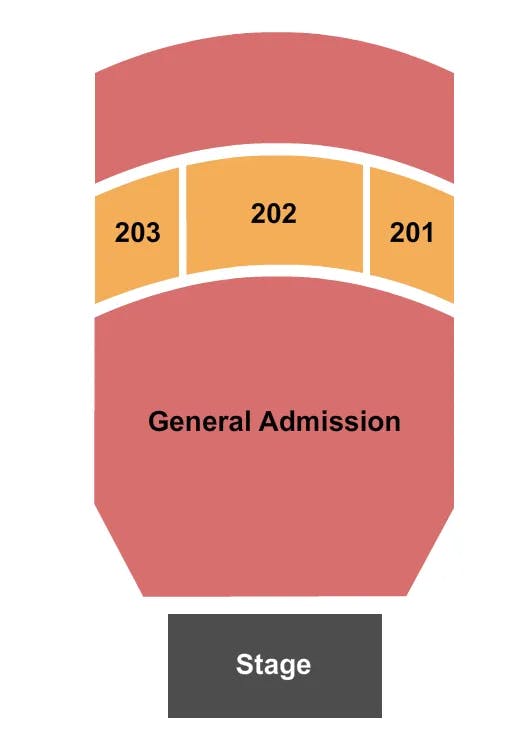  ENDSTAGE GA FLR GA BALC Seating Map Seating Chart