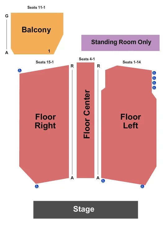  ENDSTAGE 2 Seating Map Seating Chart