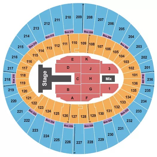  CHANCE THE RIPPER Seating Map Seating Chart