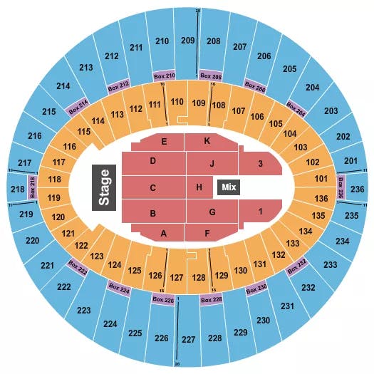  ENDSTAGE 6 Seating Map Seating Chart