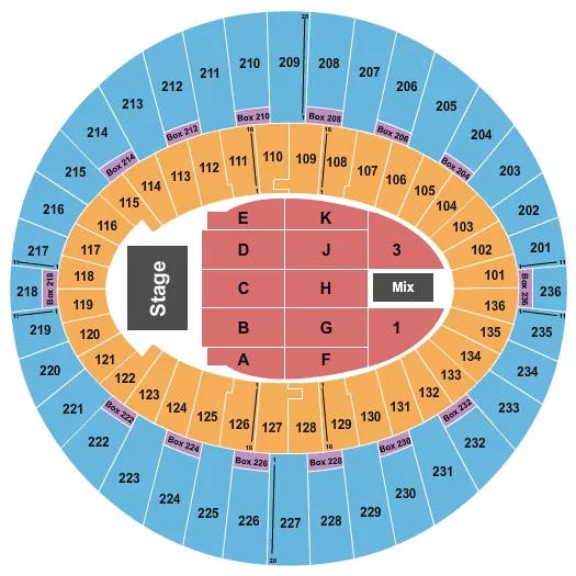  ENDSTAGE 7 Seating Map Seating Chart