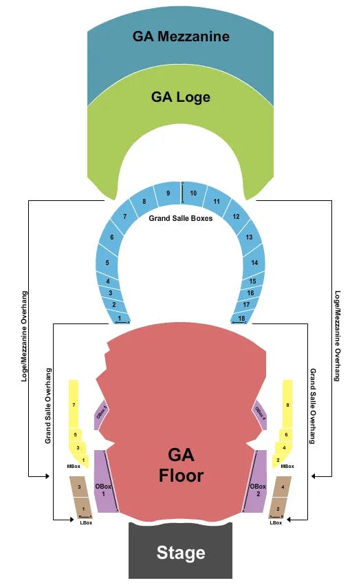 THE MET PHILADELPHIA DEADMAU5 Seating Map Seating Chart