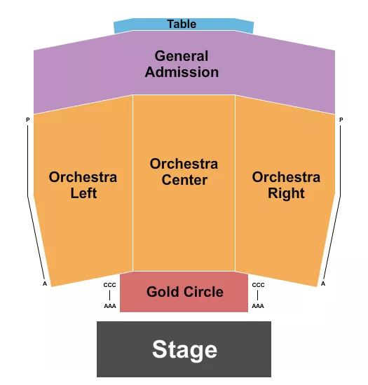 THE OBSERVATORY NORTH PARK ENDSTAGE 3 Seating Map Seating Chart