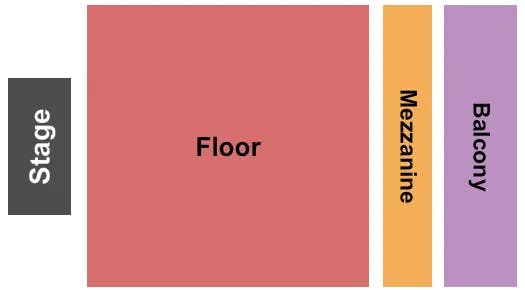 THE OPERA HOUSE TORONTO GA FLOOR MEZZ BALC Seating Map Seating Chart