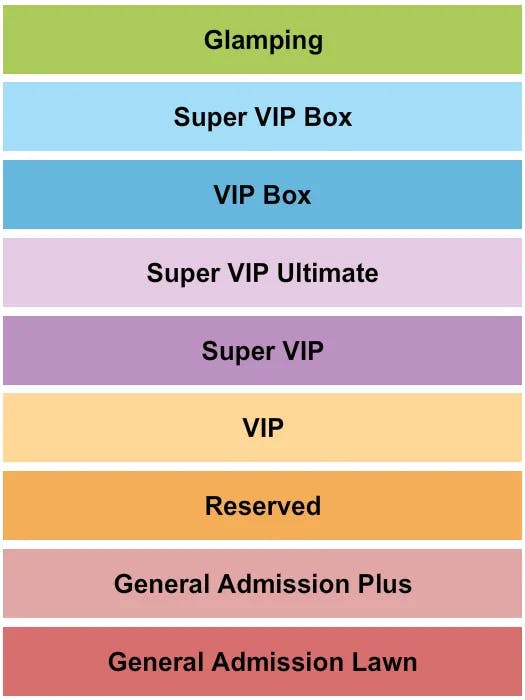  PEACH MUSIC FESTIVAL Seating Map Seating Chart