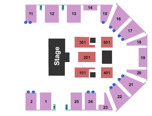  THE ROADSHOW Seating Map Seating Chart