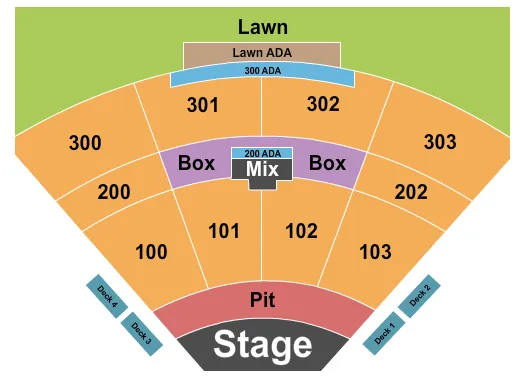  ALICE IN CHAINS Seating Map Seating Chart