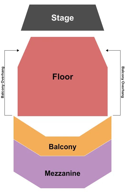 THE QUEEN WILMINGTON ENDSTAGE GA Seating Map Seating Chart