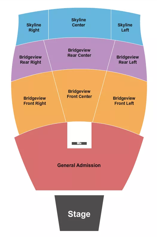  ENDSTAGE GA Seating Map Seating Chart