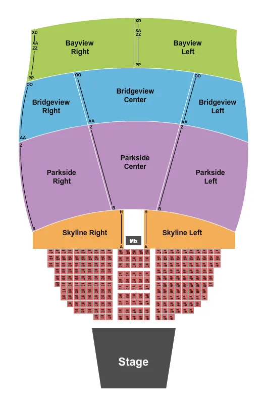  ENDSTAGE TABLES Seating Map Seating Chart