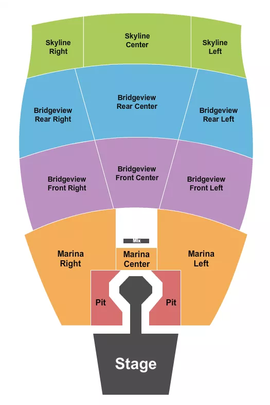  NEEDTOBREATHE Seating Map Seating Chart