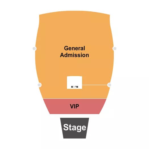  ENDSTAGE GA VIP Seating Map Seating Chart