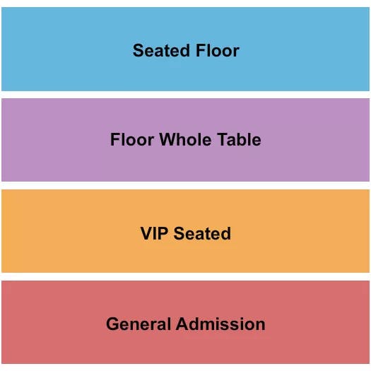  GA VIP SEATED FLR TBL FLR SEATED Seating Map Seating Chart