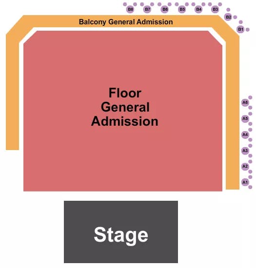 THE RITZ RALEIGH GA FLOOR GA BALCONY Seating Map Seating Chart