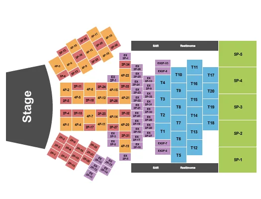 THE SIGNAL TN LINDSAY ELL Seating Map Seating Chart