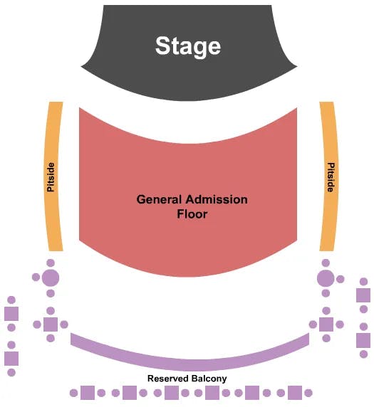  END STAGE Seating Map Seating Chart