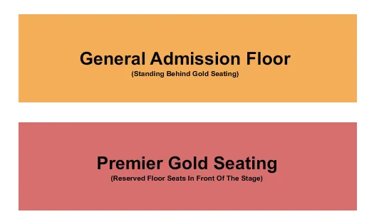 THE STRAND THEATRE RI PREMIER GOLD GA FLOOR Seating Map Seating Chart