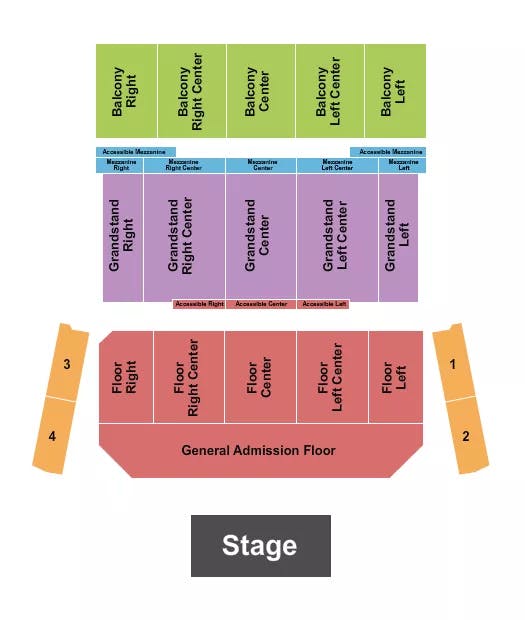  ENDSTAGE GA RSV FLOOR Seating Map Seating Chart