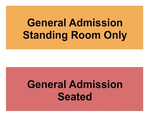  GA SEAT AND STAND Seating Map Seating Chart