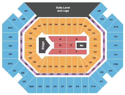  JELLY ROLL Seating Map Seating Chart