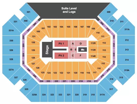  KELSEA BALLERINI Seating Map Seating Chart