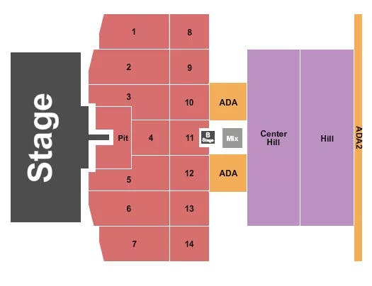  IMAGINE DRAGONS Seating Map Seating Chart