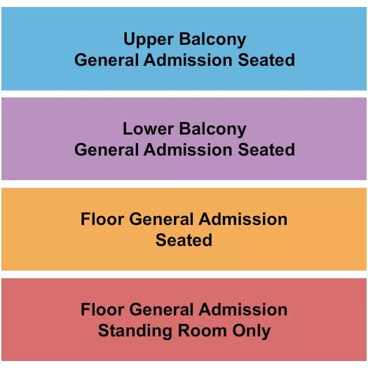  GA FLOOR L U BALC Seating Map Seating Chart