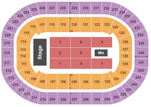  END STAGE 2 Seating Map Seating Chart