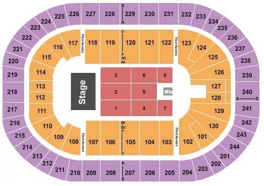  KATT WILLIAMS Seating Map Seating Chart