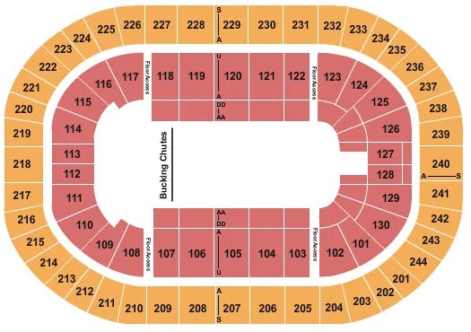  RODEO Seating Map Seating Chart