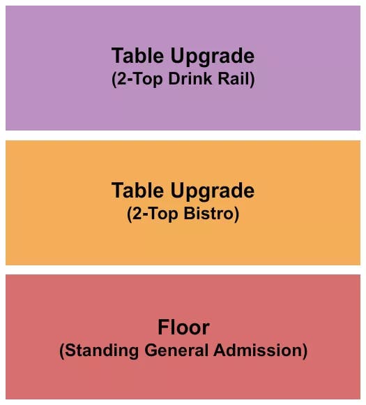 TOWER THEATRE OK GA TABLES Seating Map Seating Chart