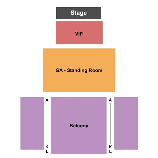 TOWER THEATRE OK VIP GA RSV BALC Seating Map Seating Chart