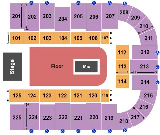  GRETA VAN FLEET Seating Map Seating Chart