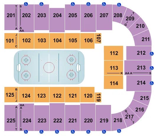  HOCKEY Seating Map Seating Chart