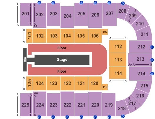  J BALVIN Seating Map Seating Chart