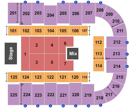  MARCO ANTONIO SOLIS Seating Map Seating Chart