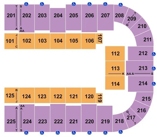  PBR Seating Map Seating Chart