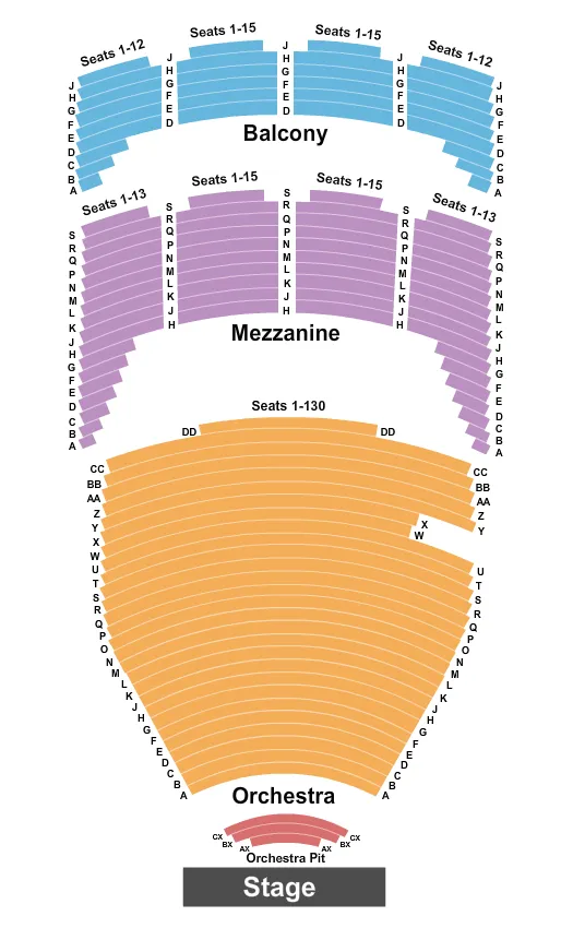  ENDSTAGE PIT Seating Map Seating Chart