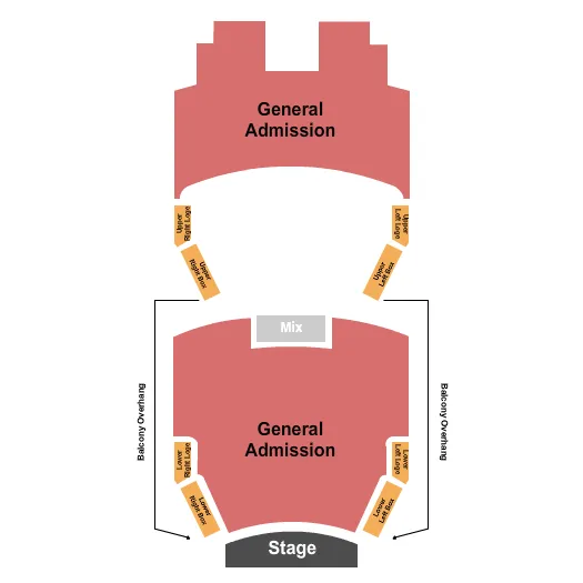 BIJOU THEATRE TN GA BOXES Seating Map Seating Chart