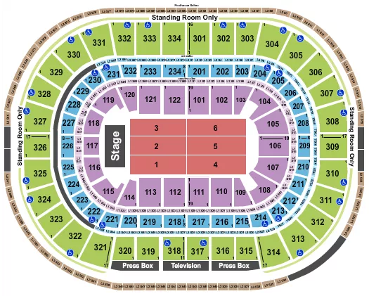  ENDSTAGE 2 Seating Map Seating Chart