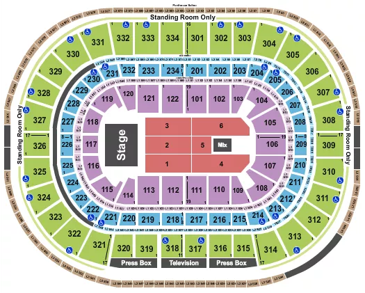  ENDSTAGE 6 Seating Map Seating Chart