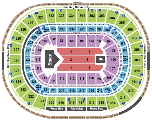  JELLY ROLL Seating Map Seating Chart