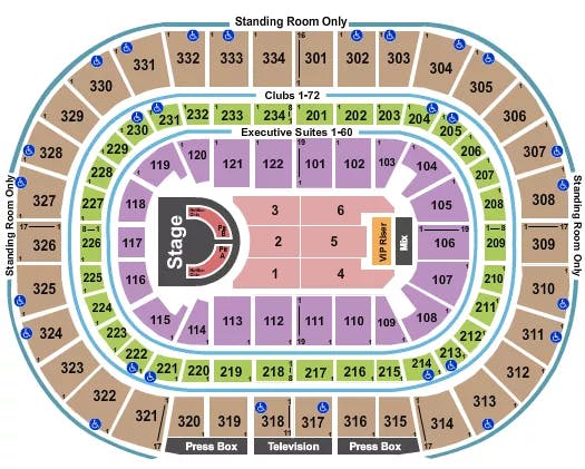  MEGAN THEE STALLION Seating Map Seating Chart