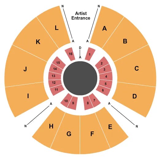  UNIVERSOUL CIRCUS Seating Map Seating Chart